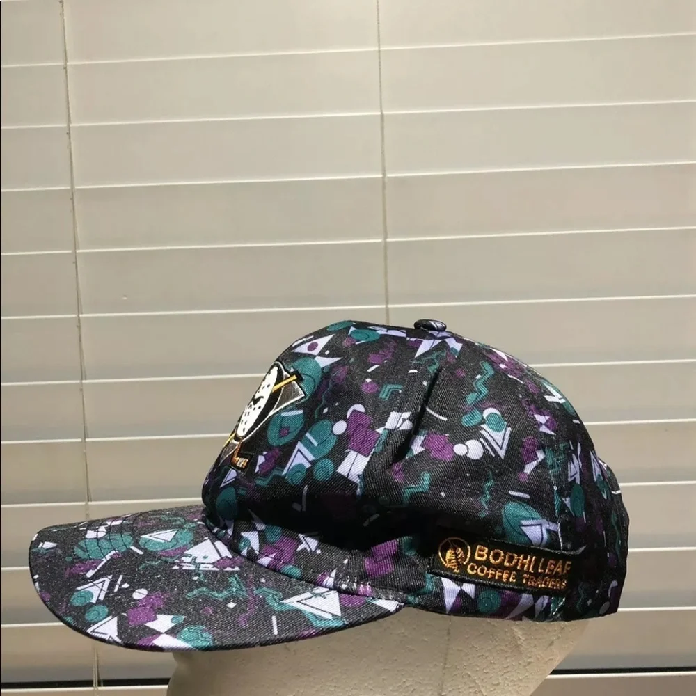 Anaheim Might Ducks Hat SnapBack Vtg Camo Style